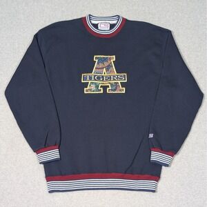 Vintage Auburn Tigers Sweatshirt Large Embroidered Crable Sportswear USA Made